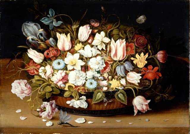 Basket of Flowers by Osias Beert