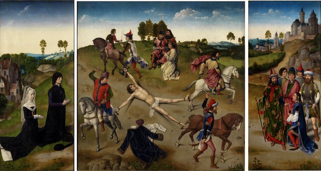 St Hippolyte Triptych by Hugo van der Goes
