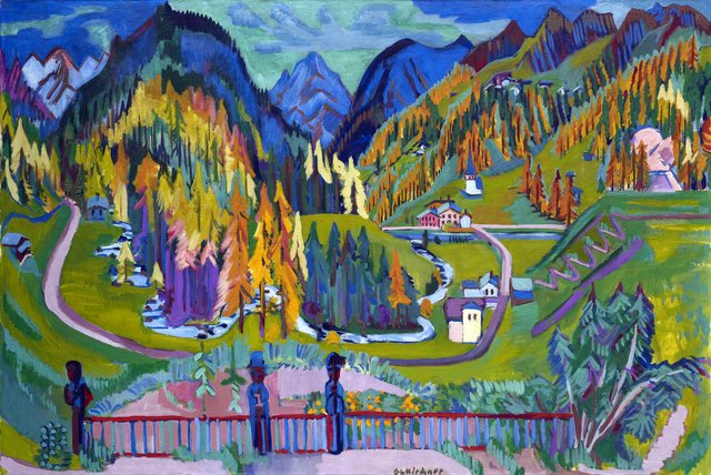Sertig Valley in Autumn by Ernst Ludwig Kirchner