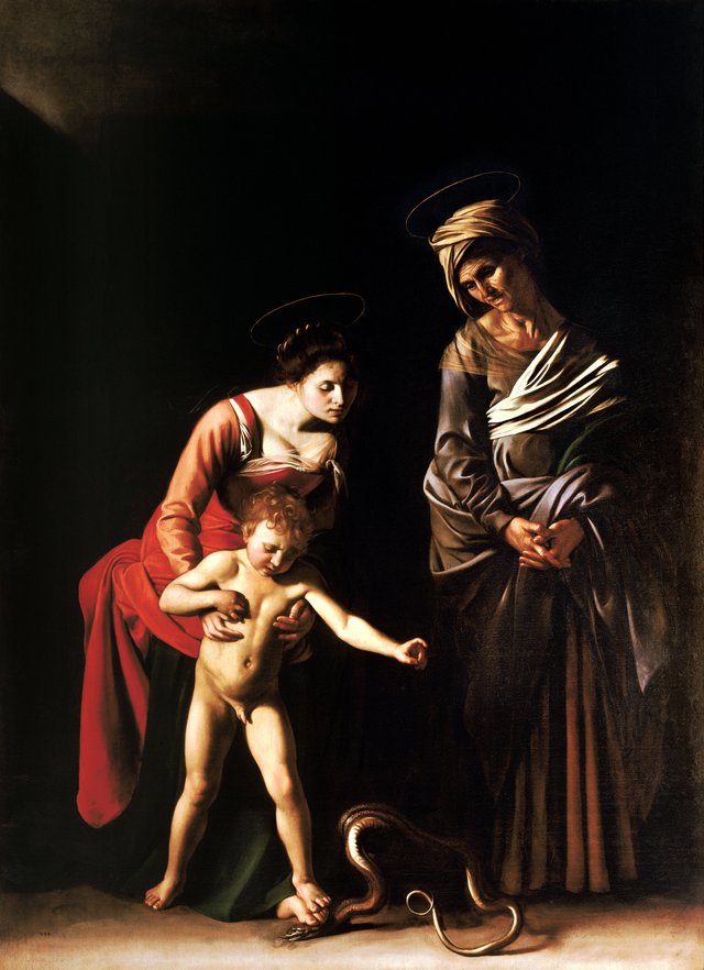 Madonna and Child with Saint Anne by Caravaggio