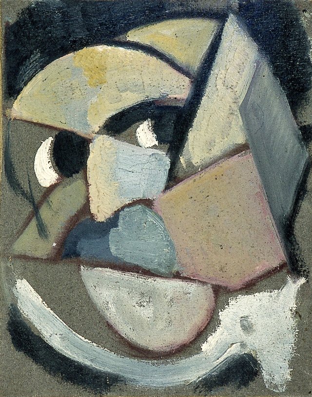 Abstracted portrait by Theo van Doesburg