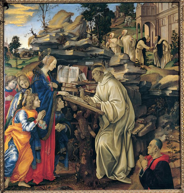 The Vision of Saint Bernard by Filippino Lippi