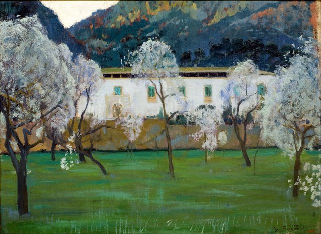 White 'Masia' (Bunyola, Majorca) by Santiago Rusiñol i Prats