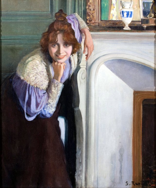 Laughing Girl by Santiago Rusiñol i Prats