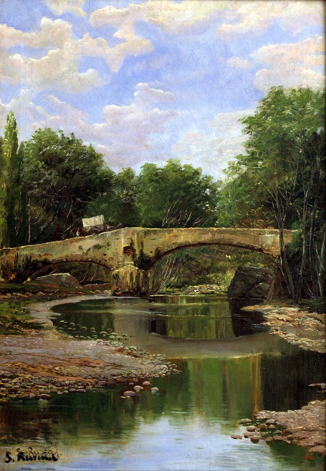 Bridge over a River by Santiago Rusiñol i Prats