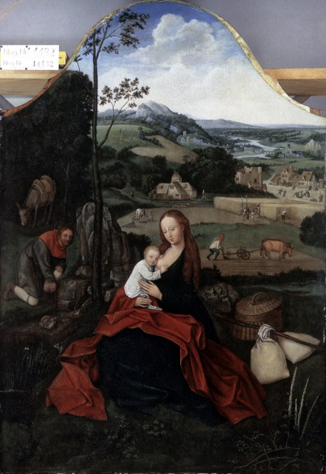 Rest on the Fight into Egypt by Joachim Patinir