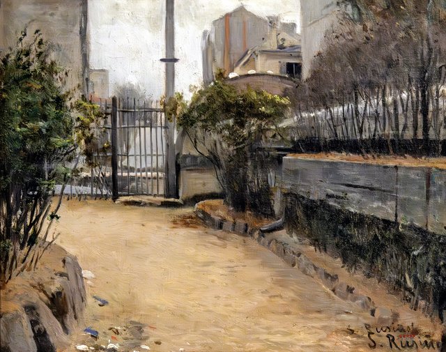 Garden of Montmartre by Santiago Rusiñol i Prats