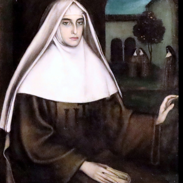 La novicia (Retablo del amor) by Julio Romero de Torres