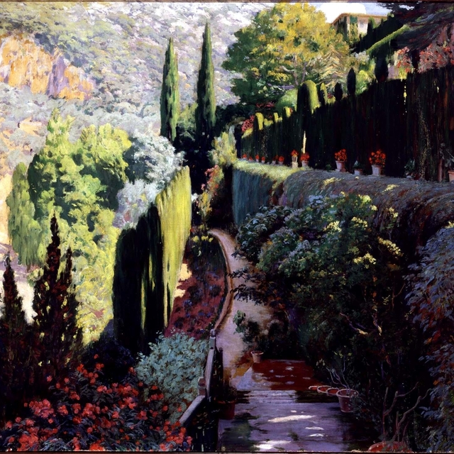 Muralla verda. Sa Coma, V (Green Wall. Sa Coma, V) by Santiago Rusiñol i Prats