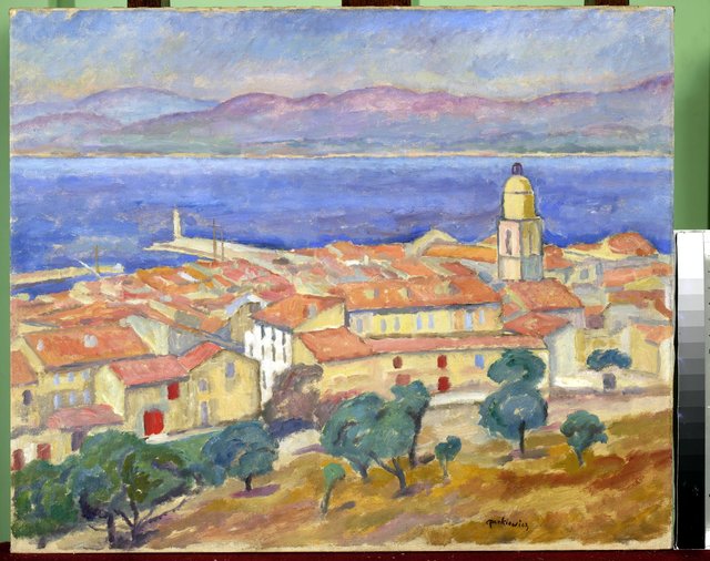 View of Saint-Tropez by Józef Pankiewicz