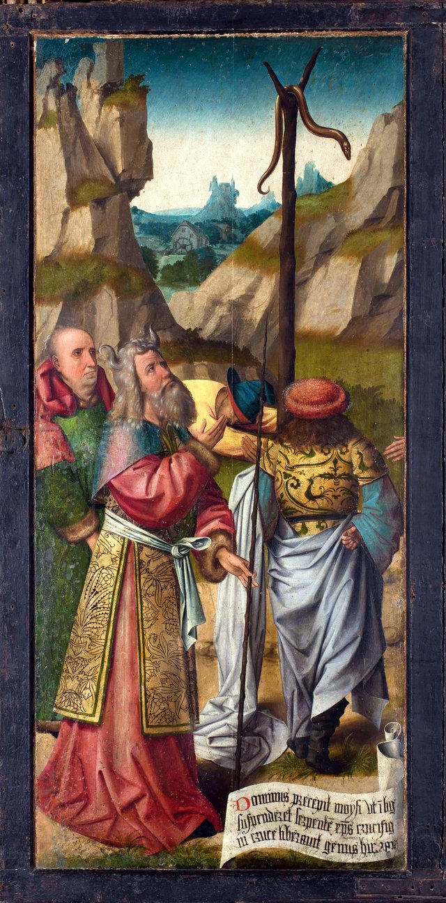 Moses with the brazen snake by Colijn de Coter