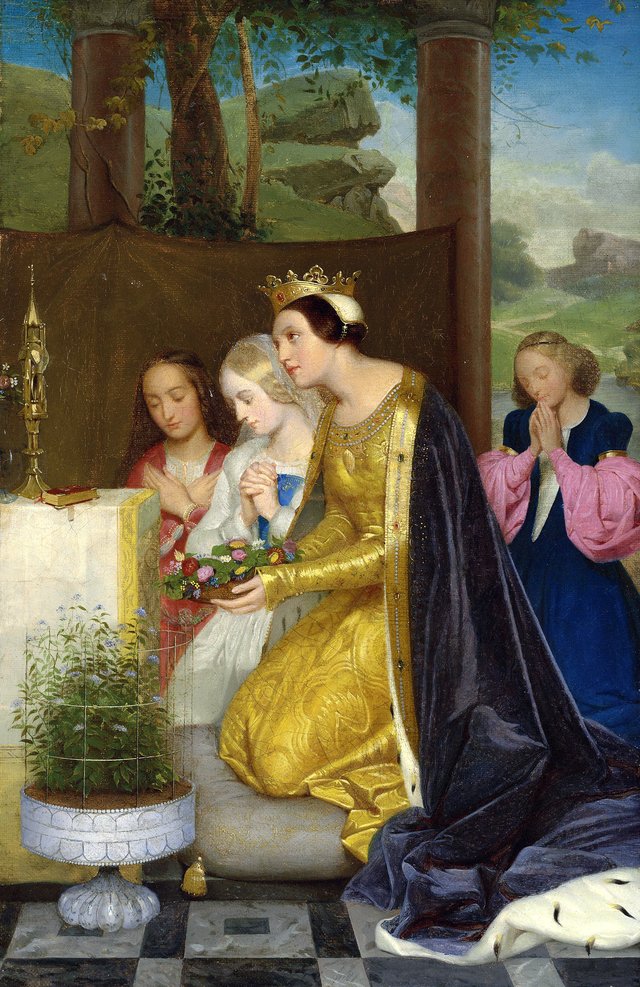 Saint Amelia, Queen of Hungary by Paul Delaroche