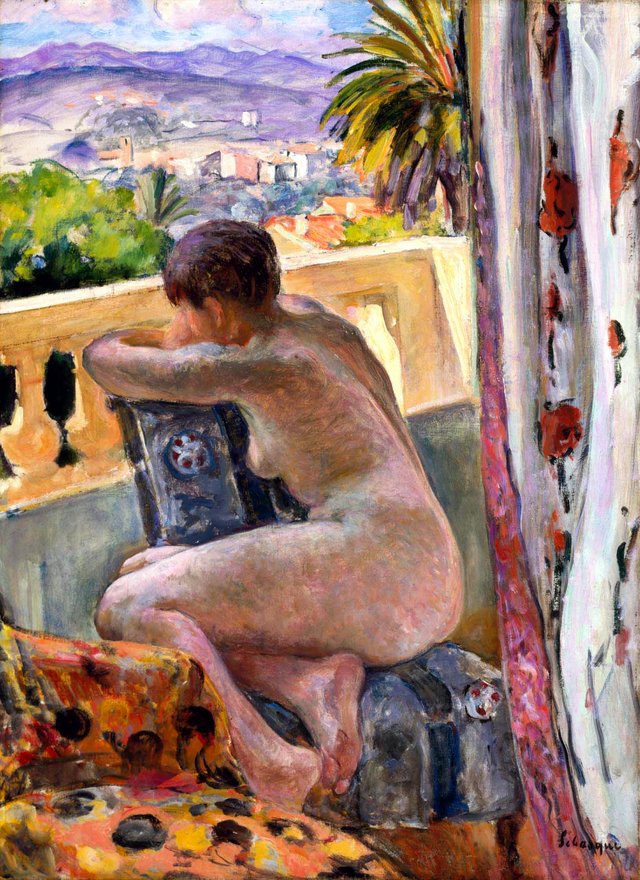 Nude at the Window by Henri Lebasque