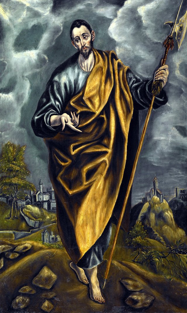 St. Judas Thaddaeus or St. Thomas by Luis Tristán