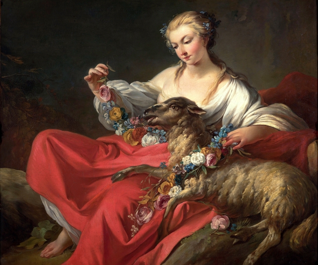 The Favorite Lamb (Le Mouton Favori) by Jean-Baptiste Marie Pierre