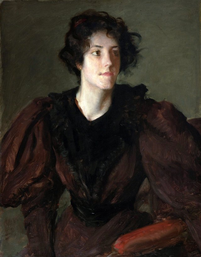 Study of a Young Woman by William Merritt Chase
