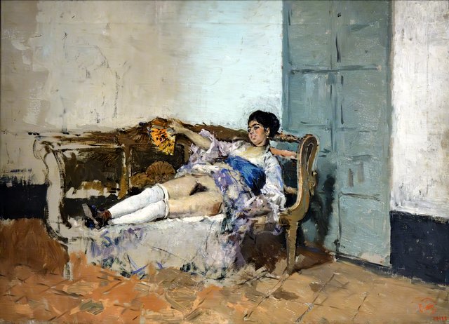 Carmen Bastián by Mariano Fortuny Marsal