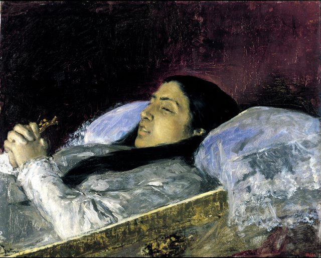 Miss Del Castillo on her Deathbed by Mariano Fortuny Marsal