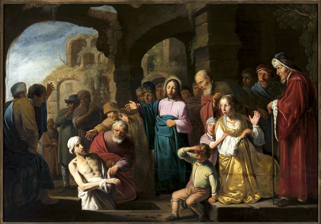 Raising of Lazarus by Claes Corneliszoon Moeyaert