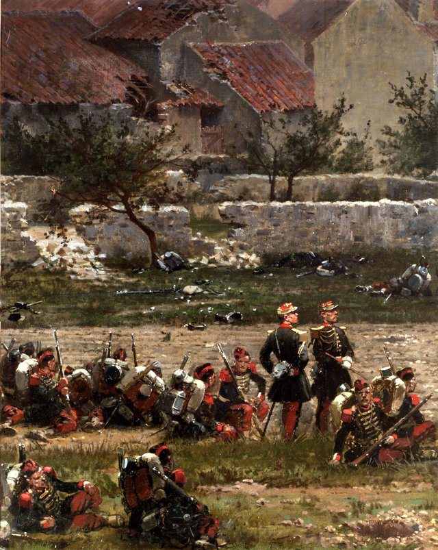 Soldiers at Rest (Panorama of the Battle of Rezonville) (Fragment) by Édouard Detaille