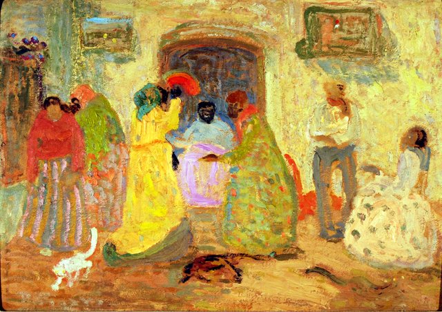 Conventillo o La disputa by Pedro Figari