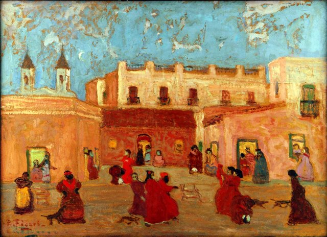 Barracks by Pedro Figari