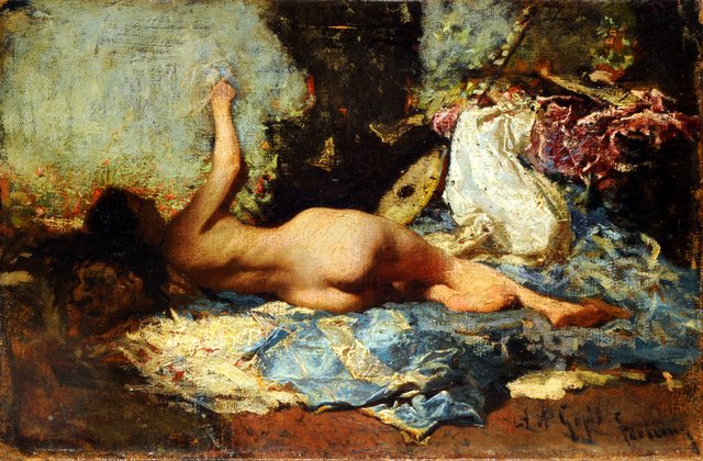Odalisca by Mariano Fortuny Marsal