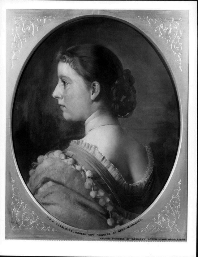 Princess Charlotte of Prussia (1860-1919), later Hereditary Princess Bernard of Saxe-Meiningen by Victoria, Princess Royal