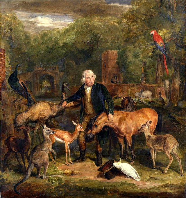 John Clark(e) with the animals at Sandpit Gate by John Frederick Lewis
