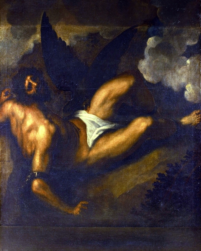 Prometheus Chained to the Caucasus by Palma il Giovane