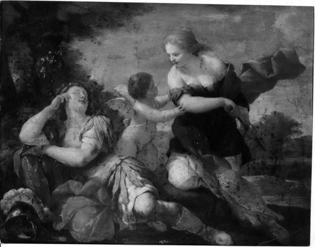 Armida Discovering the Sleeping Rinaldo by Giovanni Francesco Romanelli