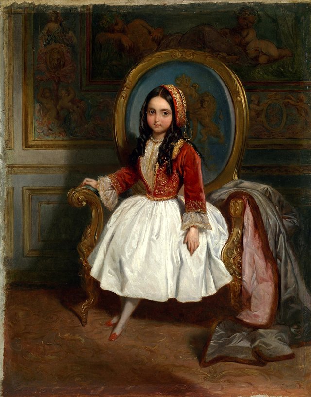 Princess Charlotte of Belgium (1840-1927) by Louis Gallait