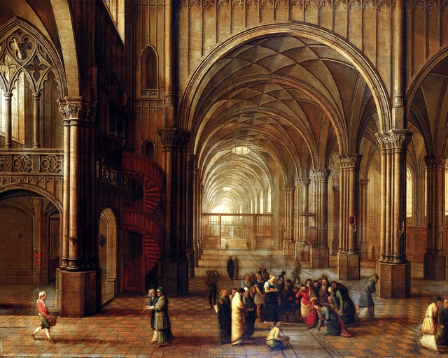 The Interior of a Church: the Woman taken in Adultery by Pieter Neefs the Elder