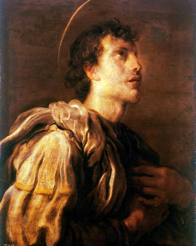 A Young Male Saint by Domenico Fetti