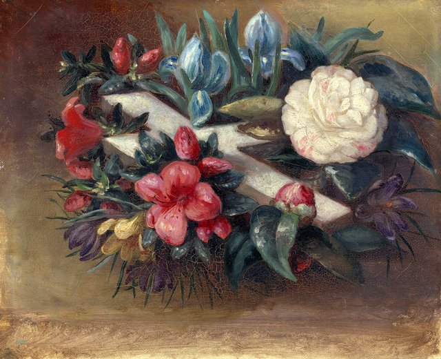 A Cross and Flowers by Victoria, Princess Royal