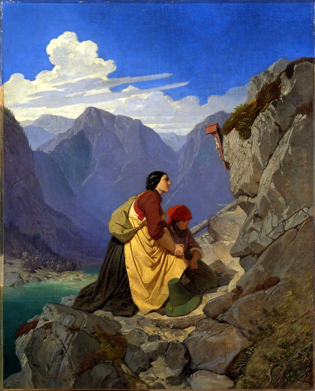 Tyrolese Woman and Child by Philipp Foltz