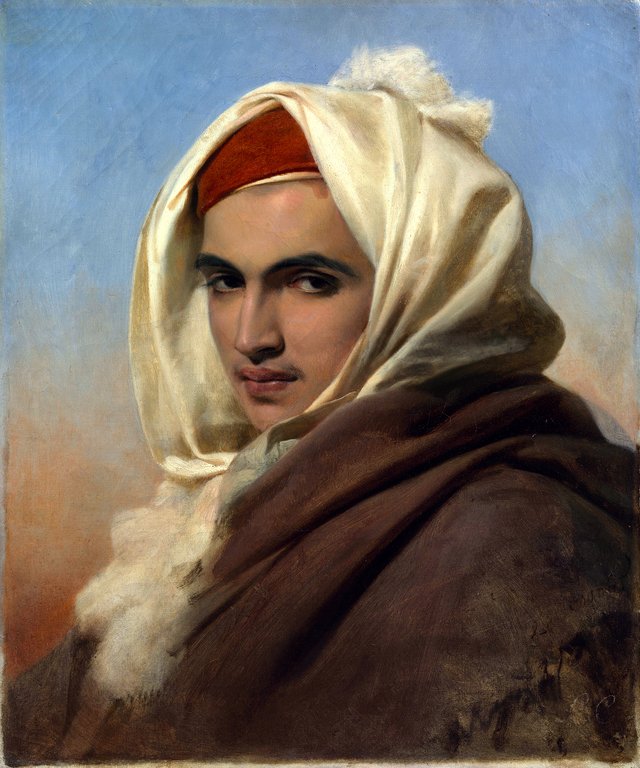 Portrait of a Young Arab Chief by Léon Cogniet