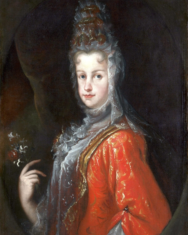 Maria Luisa Gabriela of Savoy, Queen Consort of Philip V of Spain (1688-1714) by Miguel Jacinto Meléndez