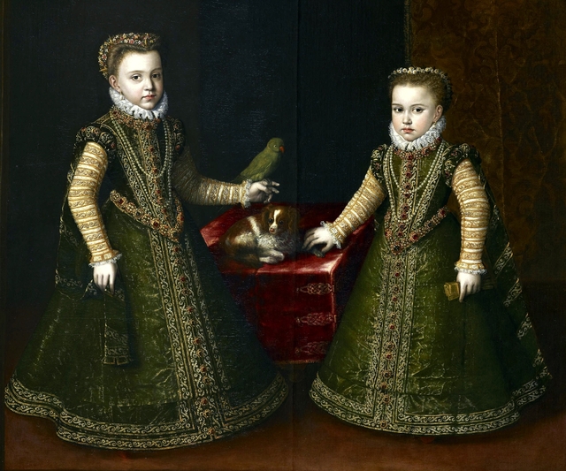 Isabella Clara Eugenia and Catharina, Daughters of Philip II, King of Spain by Alonso Sánchez Coello