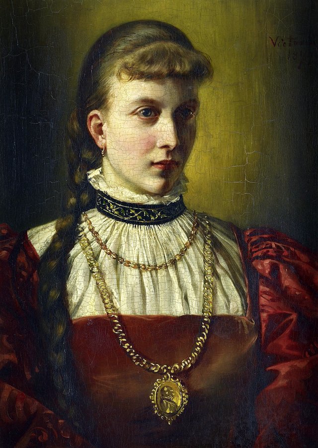Princess Charlotte of Prussia (1860-1919) by Victoria, Princess Royal
