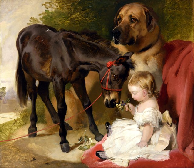 Victoria, Princess Royal, with a Pony by Edwin Landseer