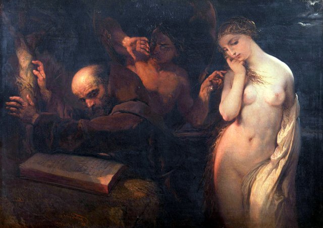 The Temptation of St Anthony by Louis Gallait