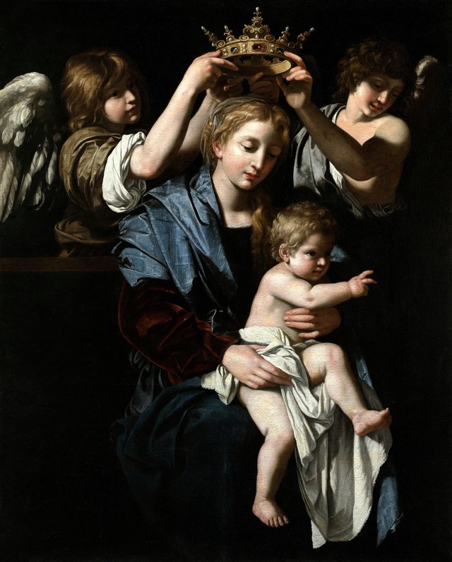 The House of Saints with Saint Catherine by Bartolomeo Cavarozzi