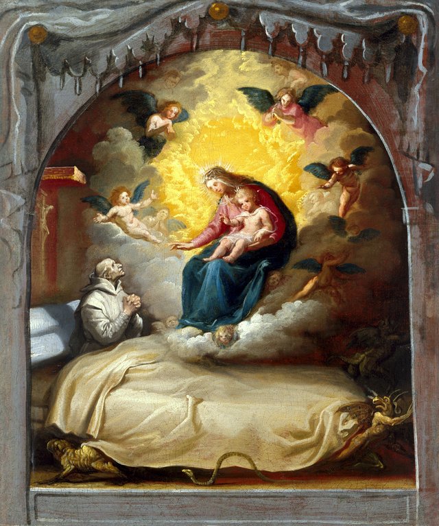 The Apparition of the Virgin to the Dying Pedro Faverio by Vincenzo Carducci