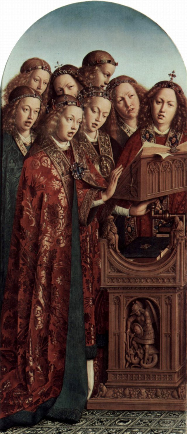 Singing Angels by Jan van Eyck