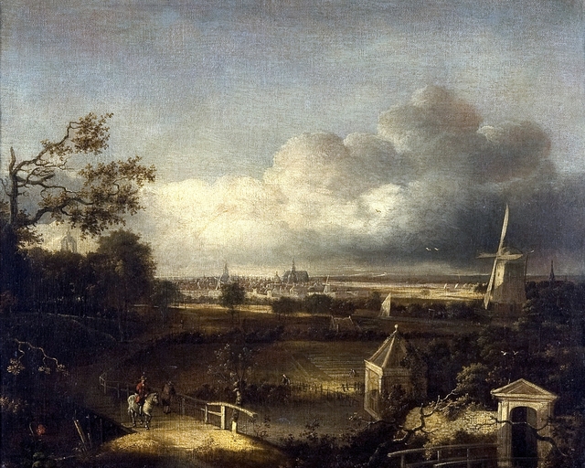 view of The Hague by Philips Koninck