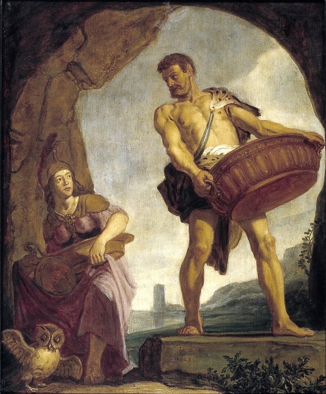 Athena and Odysseus by Pieter Lastman
