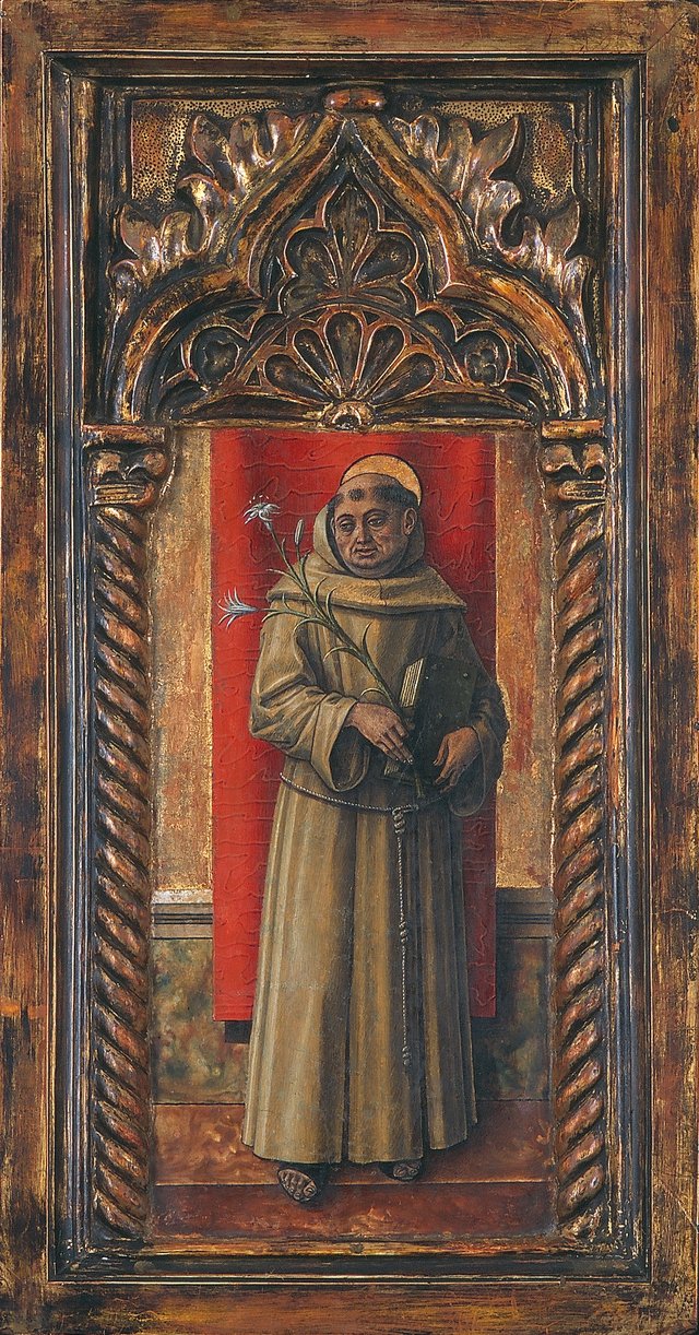 St Antony of Padua by Carlo Crivelli
