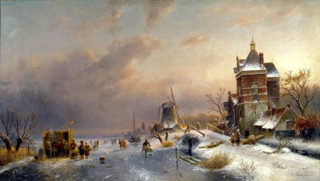 Winter Landscape by Charles Leickert