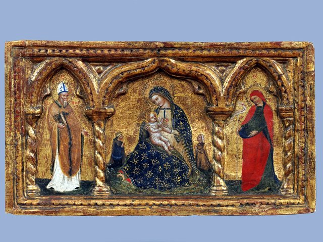Madonna of Humility with Saints and Donors by Lorenzo Veneziano